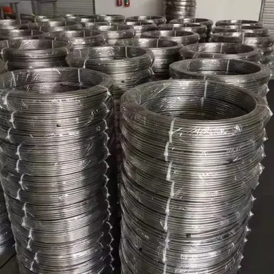 Harga Pabrik 304 316L Stainless Steel Round Pipe Heat Exchanger Tube Coil