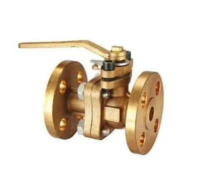Valve Bantuan DN15-100 Minyak Air Flenzed Bronze Floating Ball Valve Marine Dijual