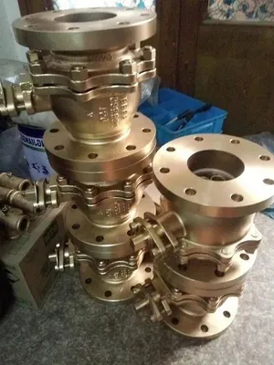 Flange laut laut ansi 150 perunggu C95800 katup bola bodi bor bor penuh