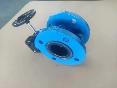 Katup kupu-kupu yang disegel soft awwa c504 flensa ganda untuk dijual