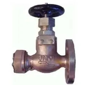 Harga pabrik grosir jisf7409 marine bronze flange globe check valve dn40 dn25 5k