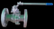 Bola mengambang laut Vale 2pc CS Flange End Floating API6D FP Ball Valve 150lb 300lb 600lb