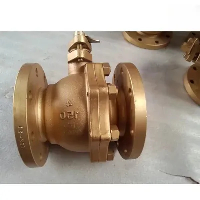 Grosir Harga Murah Suhu Rendah Flange Seawater Ansi 150 Perunggu C95800 Ball Valve