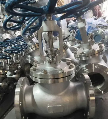 Flensa laut 150lb 300lb cf8m stainless steel baja cor katup shut-off globe