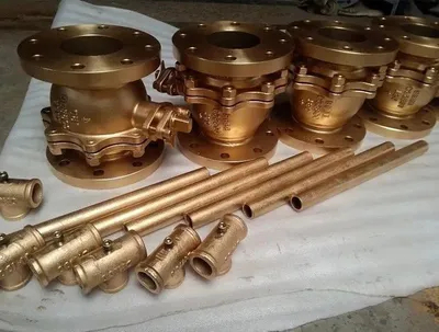 Flange laut laut suhu rendah ANSI 150 perunggu C95800 Split Body Ball Valve