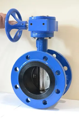 Katup kupu-kupu laut yang disegel lembut awwa c504 flensa ganda untuk dijual