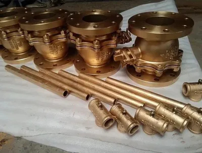 Flange laut laut Ansi 150 perunggu C95800 katup bola bodi bor penuh untuk dijual